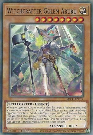 Witchcrafter Golem Aruru (SDCH-EN014) - Structure Deck: Spirit Charmers 1st Edition - Premium Yugioh Single from Konami - Just $0.25! Shop now at Game Crave Tournament Store