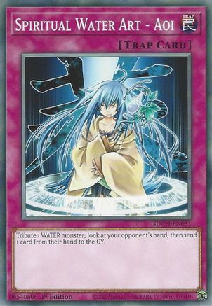 Spiritual Water Art - Aoi (SDCH-EN031) - Structure Deck: Spirit Charmers 1st Edition - Premium Yugioh Single from Konami - Just $0.26! Shop now at Game Crave Tournament Store