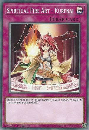 Spiritual Fire Art - Kurenai (SDCH-EN032) - Structure Deck: Spirit Charmers 1st Edition - Premium Yugioh Single from Konami - Just $0.25! Shop now at Game Crave Tournament Store