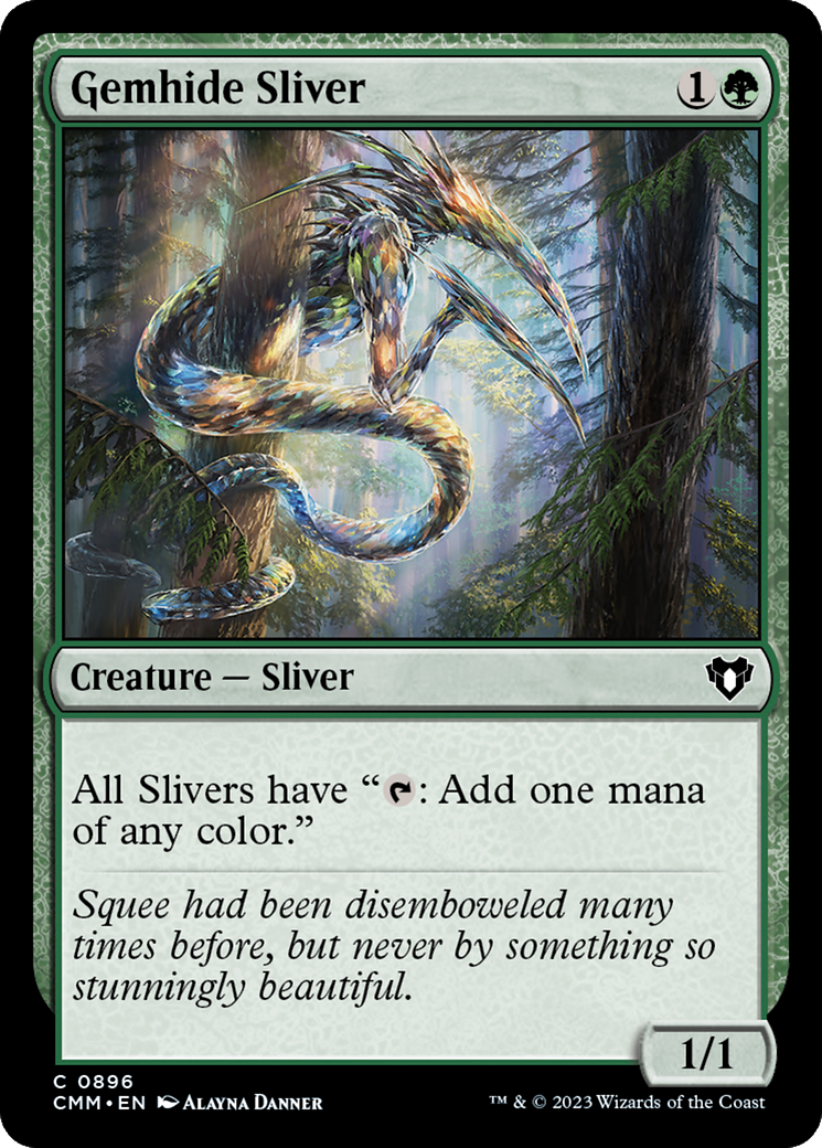 Gemhide Sliver (CMM-896) - Commander Masters - Premium MTG Single from Wizards of the Coast - Just $0.08! Shop now at Game Crave Tournament Store