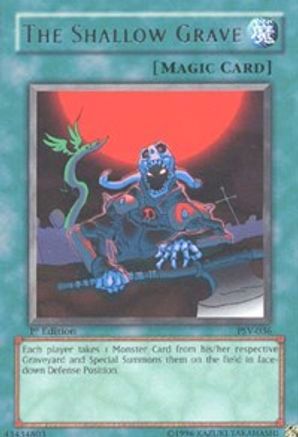 The Shallow Grave (PSV-036) - Pharaoh's Servant 1st Edition - Premium Yugioh Single from Konami - Just $0.87! Shop now at Game Crave Tournament Store
