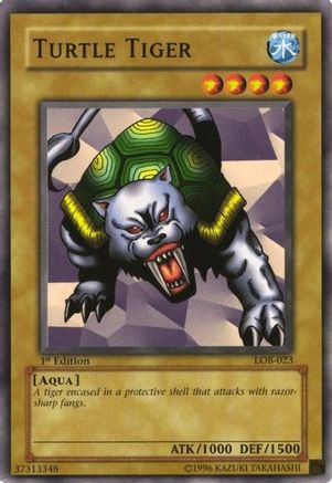 Turtle Tiger (LOB-023) - The Legend of Blue Eyes White Dragon 1st Edition - Premium Yugioh Single from Konami - Just $1.25! Shop now at Game Crave Tournament Store