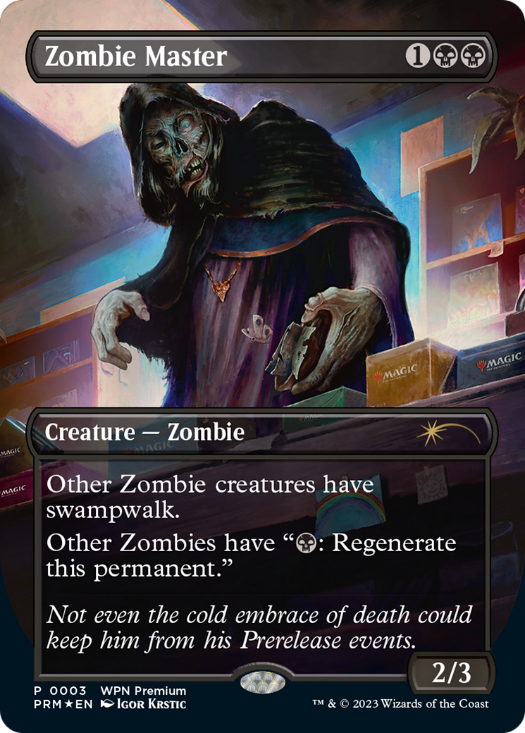 Zombie Master (PW24-003) - Wizards Play Network 2024 (Borderless) Foil - Premium MTG Single from Wizards of the Coast - Just $13.91! Shop now at Game Crave Tournament Store