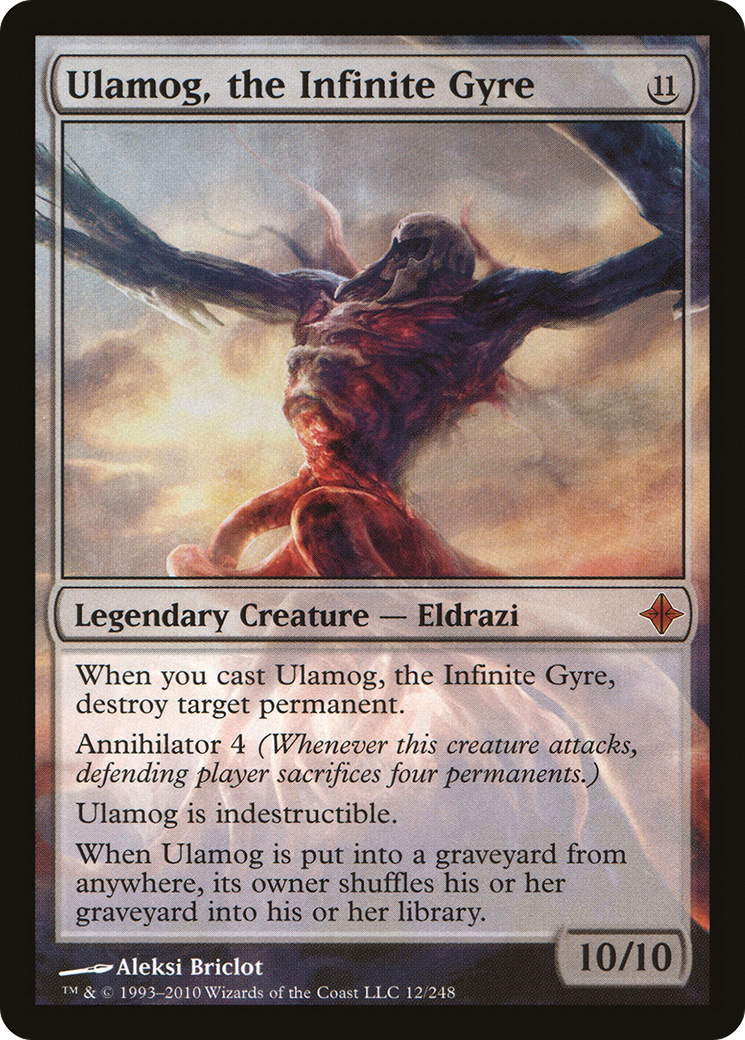Ulamog, the Infinite Gyre (ROE-012) - Rise of the Eldrazi Foil - Premium MTG Single from Wizards of the Coast - Just $32.28! Shop now at Game Crave Tournament Store
