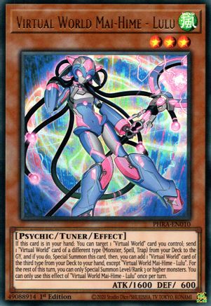 Virtual World Mai-Hime - Lulu (PHRA-EN010) - Phantom Rage 1st Edition - Premium Yugioh Single from Konami - Just $0.26! Shop now at Game Crave Tournament Store