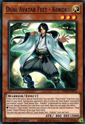 Dual Avatar Feet - Kokoku (PHRA-EN015) - Phantom Rage 1st Edition - Premium Yugioh Single from Konami - Just $0.25! Shop now at Game Crave Tournament Store
