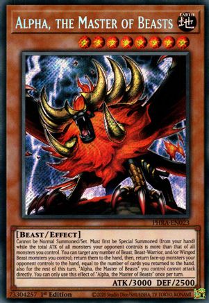 Alpha, the Master of Beasts (PHRA-EN023) - Phantom Rage 1st Edition - Premium Yugioh Single from Konami - Just $0.34! Shop now at Game Crave Tournament Store