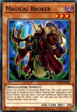 Magical Broker (PHRA-EN026) - Phantom Rage 1st Edition - Premium Yugioh Single from Konami - Just $0.25! Shop now at Game Crave Tournament Store