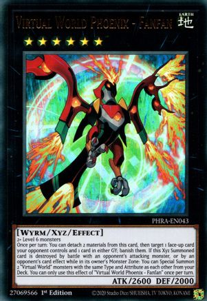 Virtual World Phoenix - Fanfan (PHRA-EN043) - Phantom Rage 1st Edition - Premium Yugioh Single from Konami - Just $0.37! Shop now at Game Crave Tournament Store