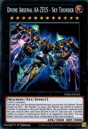 Divine Arsenal AA-ZEUS - Sky Thunder (PHRA-EN045) - Phantom Rage 1st Edition - Premium Yugioh Single from Konami - Just $10.09! Shop now at Game Crave Tournament Store