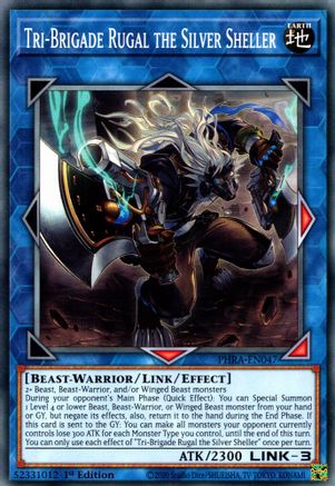 Tri-Brigade Rugal the Silver Sheller (PHRA-EN047) - Phantom Rage 1st Edition - Premium Yugioh Single from Konami - Just $0.25! Shop now at Game Crave Tournament Store