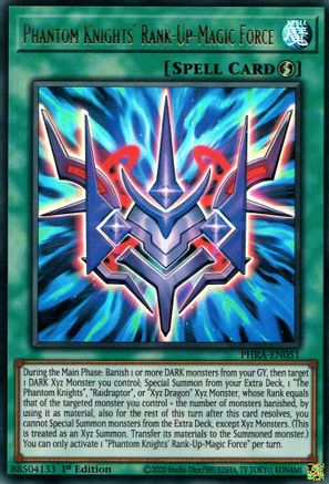 Phantom Knights' Rank-Up-Magic Force (PHRA-EN051) - Phantom Rage 1st Edition - Premium Yugioh Single from Konami - Just $1.03! Shop now at Game Crave Tournament Store