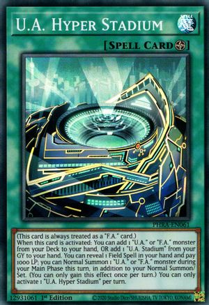 U.A. Hyper Stadium (PHRA-EN061) - Phantom Rage 1st Edition - Premium Yugioh Single from Konami - Just $0.26! Shop now at Game Crave Tournament Store