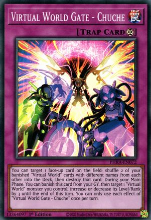 Virtual World Gate - Chuche (PHRA-EN072) - Phantom Rage 1st Edition - Premium Yugioh Single from Konami - Just $0.25! Shop now at Game Crave Tournament Store