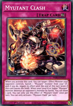 Myutant Clash (PHRA-EN095) - Phantom Rage 1st Edition - Premium Yugioh Single from Konami - Just $0.25! Shop now at Game Crave Tournament Store