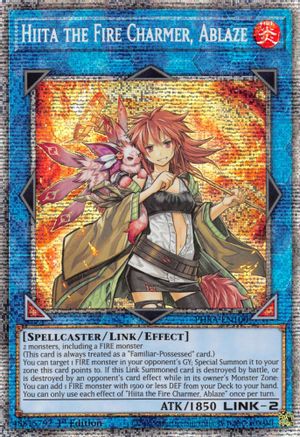 Hiita the Fire Charmer, Ablaze (Starlight Rare) (PHRA-EN100) - Phantom Rage 1st Edition - Premium Yugioh Single from Konami - Just $118.68! Shop now at Game Crave Tournament Store