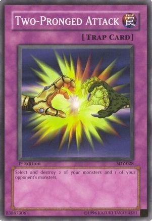 Two-Pronged Attack (SDY-028) - Starter Deck: Yugi Unlimited - Premium Yugioh Single from Konami - Just $0.25! Shop now at Game Crave Tournament Store