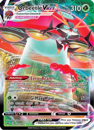 Orbeetle VMAX 21/185 - Vivid Voltage Holofoil - Premium Pokemon Single from Nintendo - Just $0.78! Shop now at Game Crave Tournament Store