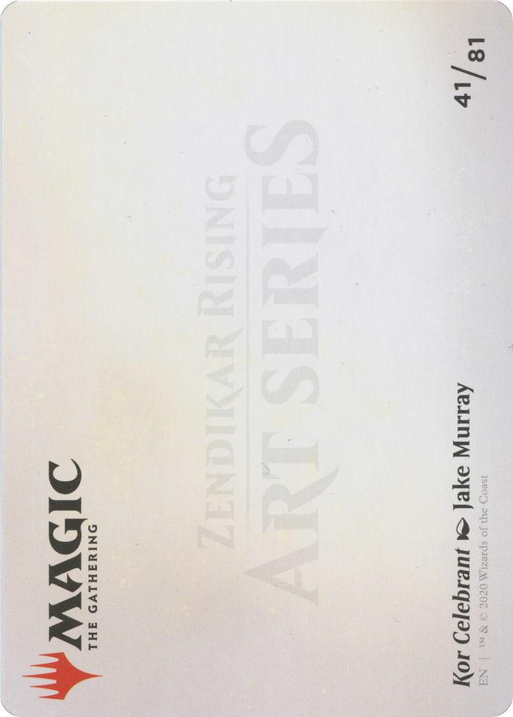 Kor Celebrant // Kor Celebrant (AZNR-041) - Zendikar Rising Art Series (Borderless) - Premium MTG Single from Wizards of the Coast - Just $0! Shop now at Game Crave Tournament Store