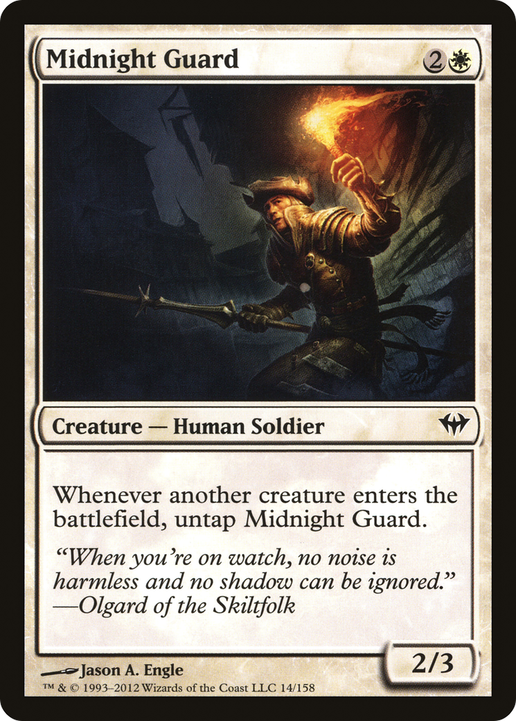 Midnight Guard (DKA-014) - Dark Ascension - Premium MTG Single from Wizards of the Coast - Just $0.25! Shop now at Game Crave Tournament Store