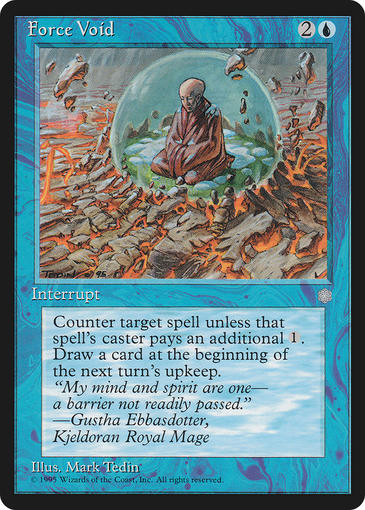 Force Void (ICE-070) - Ice Age - Premium MTG Single from Wizards of the Coast - Just $0.08! Shop now at Game Crave Tournament Store