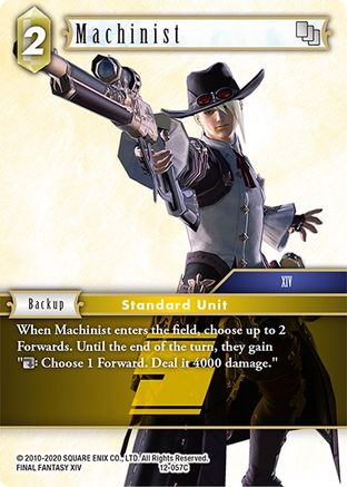 Machinist (OPUS XII) Foil - Premium Final Fantasy Single from Opus XII - Just $0.47! Shop now at Game Crave Tournament Store