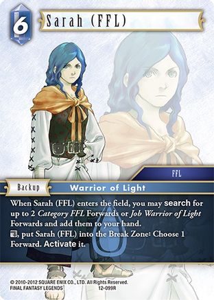 Sarah (FFL) (OPUS XII) Foil - Premium Final Fantasy Single from Opus XII - Just $6.23! Shop now at Game Crave Tournament Store