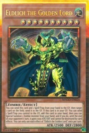 Eldlich the Golden Lord (MAGO-EN024) - Maximum Gold 1st Edition - Premium Yugioh Single from Konami - Just $0.12! Shop now at Game Crave Tournament Store