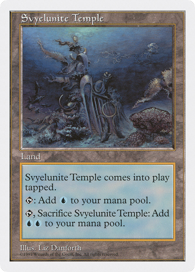 Svyelunite Temple (5ED-425) - Fifth Edition - Premium MTG Single from Wizards of the Coast - Just $0.15! Shop now at Game Crave Tournament Store