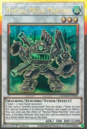 Martial Metal Marcher (MAGO-EN030) - Maximum Gold 1st Edition - Premium Yugioh Single from Konami - Just $0.50! Shop now at Game Crave Tournament Store