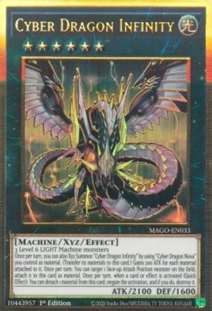 Cyber Dragon Infinity (MAGO-EN033) - Maximum Gold 1st Edition - Premium Yugioh Single from Konami - Just $1.20! Shop now at Game Crave Tournament Store