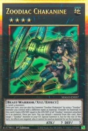 Zoodiac Chakanine (MAGO-EN037) - Maximum Gold 1st Edition - Premium Yugioh Single from Konami - Just $0.40! Shop now at Game Crave Tournament Store