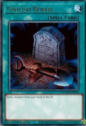 Foolish Burial (MAGO-EN053) - Maximum Gold 1st Edition - Premium Yugioh Single from Konami - Just $0.49! Shop now at Game Crave Tournament Store