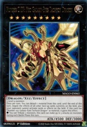 Number C107: Neo Galaxy-Eyes Tachyon Dragon (MAGO-EN063) - Maximum Gold 1st Edition - Premium Yugioh Single from Konami - Just $0.47! Shop now at Game Crave Tournament Store