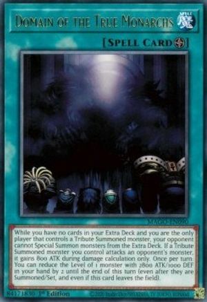 Domain of the True Monarchs (MAGO-EN090) - Maximum Gold 1st Edition - Premium Yugioh Single from Konami - Just $0.25! Shop now at Game Crave Tournament Store