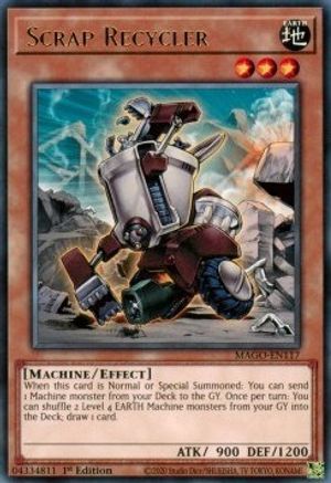Scrap Recycler (MAGO-EN117) - Maximum Gold 1st Edition - Premium Yugioh Single from Konami - Just $0.25! Shop now at Game Crave Tournament Store