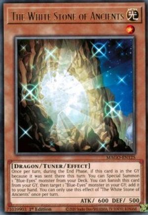 The White Stone of Ancients (MAGO-EN125) - Maximum Gold 1st Edition - Premium Yugioh Single from Konami - Just $0.82! Shop now at Game Crave Tournament Store