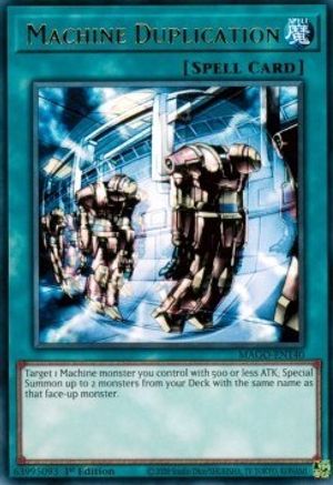 Machine Duplication (MAGO-EN140) - Maximum Gold 1st Edition - Premium Yugioh Single from Konami - Just $0.25! Shop now at Game Crave Tournament Store