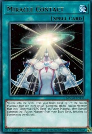 Miracle Contact (MAGO-EN148) - Maximum Gold 1st Edition - Premium Yugioh Single from Konami - Just $0.25! Shop now at Game Crave Tournament Store