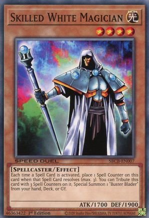 Skilled White Magician (SBCB-EN007) - Speed Duel: Battle City Box 1st Edition - Premium Yugioh Single from Konami - Just $0.25! Shop now at Game Crave Tournament Store