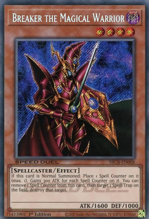 Breaker the Magical Warrior (Secret) (SBCB-EN008) - Speed Duel: Battle City Box 1st Edition - Premium Yugioh Single from Konami - Just $9.42! Shop now at Game Crave Tournament Store