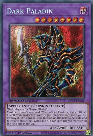 Dark Paladin (Secret) (SBCB-EN021) - Speed Duel: Battle City Box 1st Edition - Premium Yugioh Single from Konami - Just $7.10! Shop now at Game Crave Tournament Store