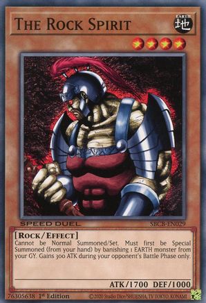 The Rock Spirit (SBCB-EN029) - Speed Duel: Battle City Box 1st Edition - Premium Yugioh Single from Konami - Just $0.25! Shop now at Game Crave Tournament Store