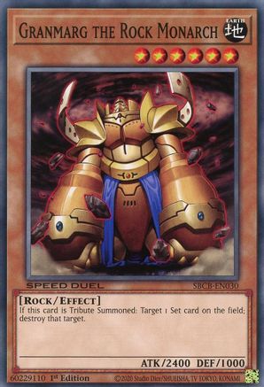 Granmarg the Rock Monarch (SBCB-EN030) - Speed Duel: Battle City Box 1st Edition - Premium Yugioh Single from Konami - Just $0.26! Shop now at Game Crave Tournament Store