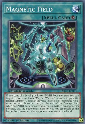 Magnetic Field (SBCB-EN034) - Speed Duel: Battle City Box 1st Edition - Premium Yugioh Single from Konami - Just $1.58! Shop now at Game Crave Tournament Store