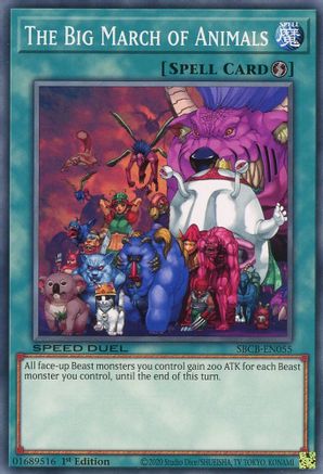 The Big March of Animals (SBCB-EN055) - Speed Duel: Battle City Box 1st Edition - Premium Yugioh Single from Konami - Just $0.25! Shop now at Game Crave Tournament Store
