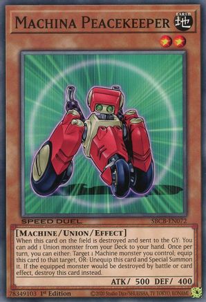Machina Peacekeeper (SBCB-EN072) - Speed Duel: Battle City Box 1st Edition - Premium Yugioh Single from Konami - Just $0.24! Shop now at Game Crave Tournament Store