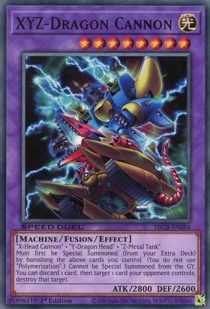 XYZ-Dragon Cannon (SBCB-EN084) - Speed Duel: Battle City Box 1st Edition - Premium Yugioh Single from Konami - Just $0.26! Shop now at Game Crave Tournament Store