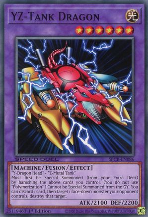 YZ-Tank Dragon (SBCB-EN086) - Speed Duel: Battle City Box 1st Edition - Premium Yugioh Single from Konami - Just $0.78! Shop now at Game Crave Tournament Store