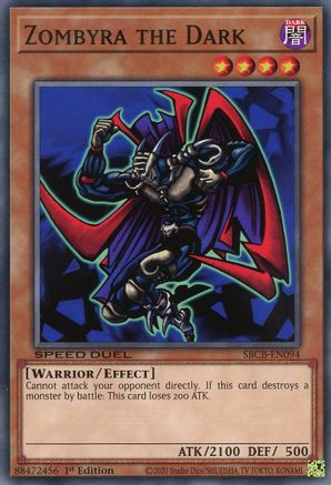 Zombyra the Dark (SBCB-EN094) - Speed Duel: Battle City Box 1st Edition - Premium Yugioh Single from Konami - Just $0.73! Shop now at Game Crave Tournament Store